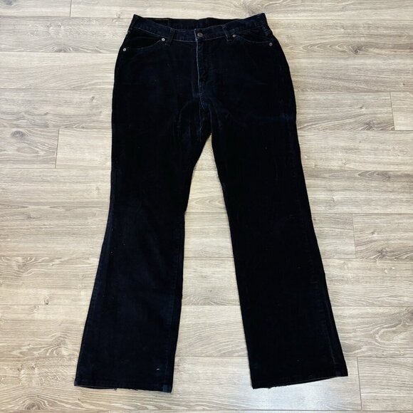 Vintage Levis Orange Tab Corduroy Pants Womens 32 Black Y2K Straight High Rise - Picture 10 of 16